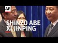 Japan S Prime Minister Shinzo Abe And Chinese President Xi Jinping Hold A Frosty Handshake At APEC S