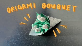 origami flower bouquet (inspired by @adyxwk on tiktok!)