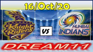 IPL MI vs KKR dream11 team,MI vs KKR Dream11,MI vs KKR dream11 2020