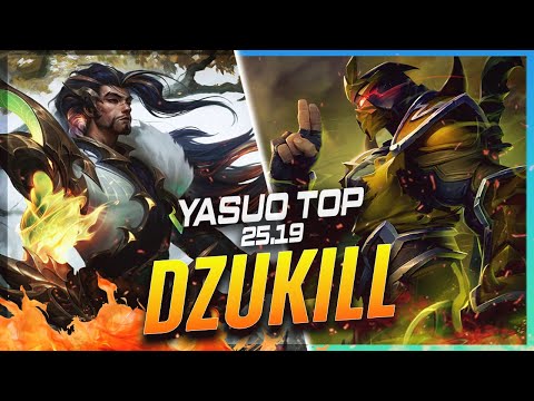 Dzukill - Yasuo vs Shen TOP Patch 25.19 - Yasuo Gameplay