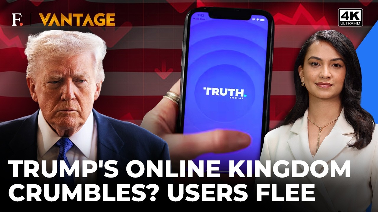 Trump's Truth Social Gets Ghosted? Users Drop As US Midterm Countdown Begins | Vantage on Firstpost