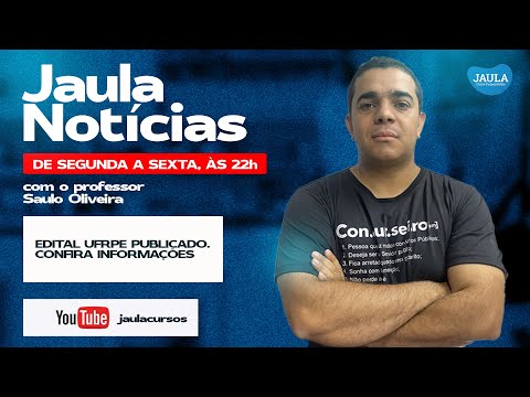 EDITAL DA UFRPE PUBLICADO