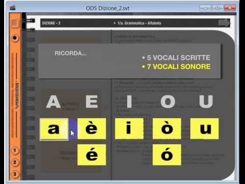 Le sette vocali della lingua italiana