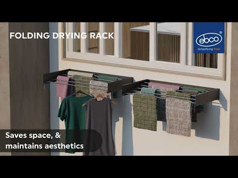 Ebco Wall Mounted Folding Drying Rack