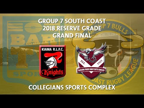 2018 Group 7 RL Reserve Grade Grand Final - Kiama Knights v Albion Park-Oak Flats Eagles