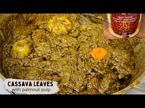 How to make Cassava Leaves Stew | Sauce Graine avec Feuilles de Manioc | Mafè Hako Bantara