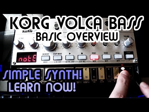 Basic Overview // Korg Volca Bass Synth Tutorial