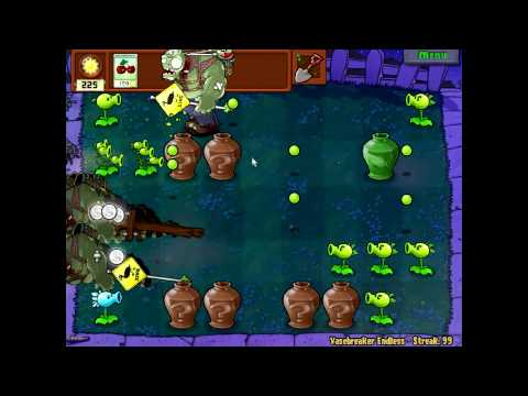 Plants Vs Zombies Vasebreaker Endless Level 100