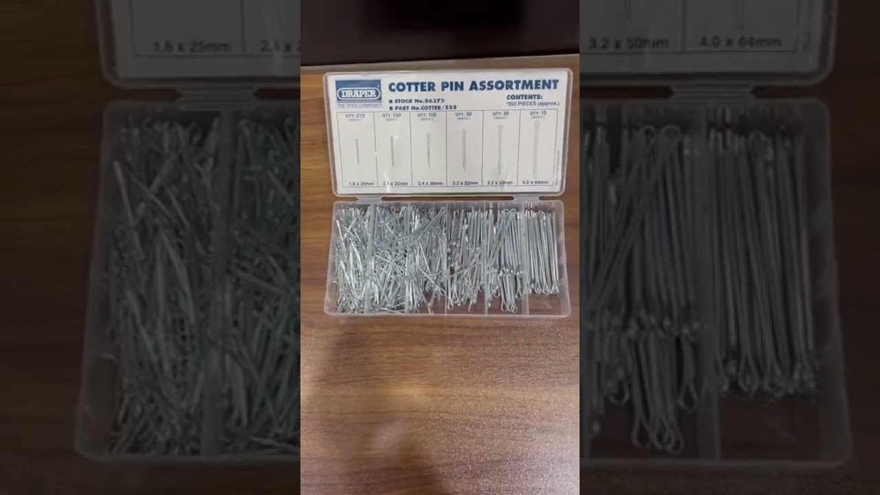 Draper 555pcs Cotter Pins Set.