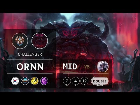 Ornn Mid vs Syndra - KR Challenger Patch 9.24