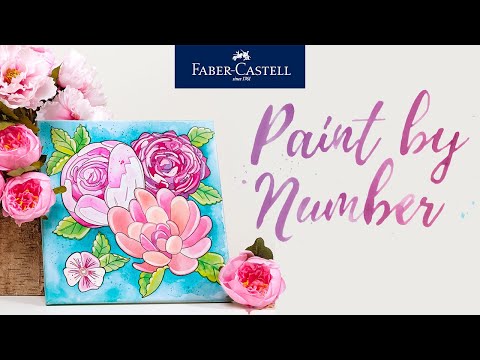 PAINT BY# BOLD FLORAL WATERCOLOR