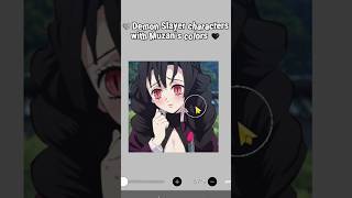 Redesigning KNY characters with colors by MUZAN #anime #shinobu #editanime #kny #kimetsu