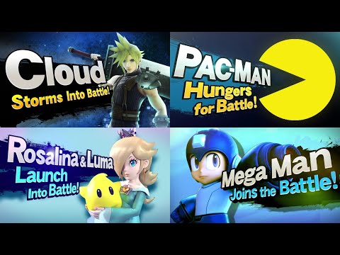 Super Smash Bros Wii U & 3DS: Character Reveal Trailers