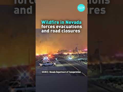 Wildfire in Nevada forces evacuations and road closures