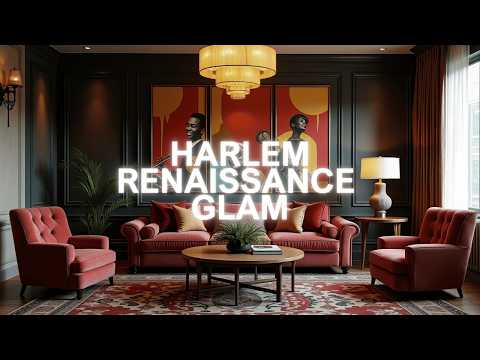Harlem Renaissance Glam Interior Design | Ultimate Guide  for  Home Decor!