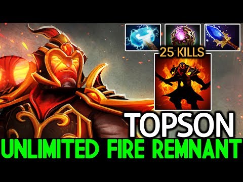 TOPSON [Ember Spirit] Unlimited Fire Remnant Pro Crazy Plays 7.22 Dota 2