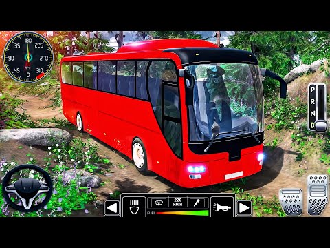 US Coach Bus Driving Simulator - Real Uphill Coach Bus Drive 3D - Android GamePlay
