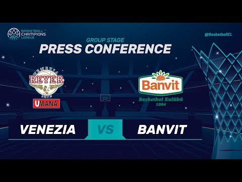 Umana Reyer Venezia v Banvit - Press Conference - Basketball Champions League 2018