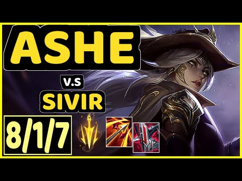 ASHE vs SIVIR - 8/1/7 KDA BOTTOM ADC GAMEPLAY - EUW Ranked DIAMOND