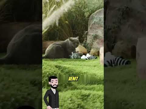 Se credea direct în filme motanul