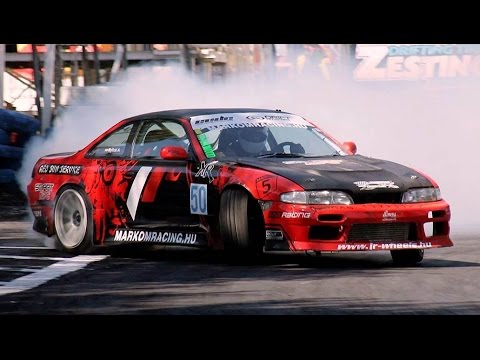 2x 600+hp SR20VET Nissan Silvia S14 Drifting | Drift Allstars RD7 #DaHungary | TRACKWOOD 2016