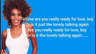 Whitney Houston   Just The Lonely Talking Again Lyrics