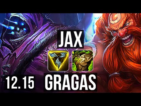 JAX vs GRAGAS (TOP) | 2.9M mastery, 900+ games, 7/3/11, Godlike | KR Grandmaster | 12.15