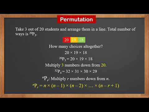 9709 S1 - 3.1 Permutation