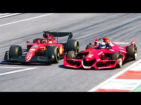 Ferrari F1 2022 F1-75 vs Ferrari F1 2025 Concept at Red Bull Ring