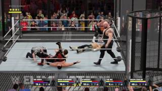 WWE 2K17 Eddie VS Miz,Big Show,Dean,Stardust,Swagger Elimination Chamber Match IC Title
