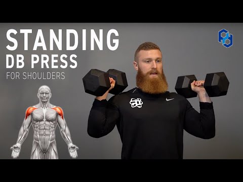 How to: Standing DB Shoulder Press for Physique Development