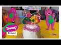 Barney Birthday Party Haul Set Up