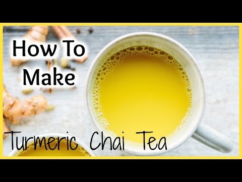 How to Make Turmeric Chai Tea │ Anti-aging, Healing, Glowing Skin, Soothing Tummy, Anti-depressant