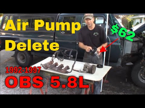 1992-1997 OBS Ford Truck 5.8L Air Pump Smog Pump Delete F-150, F-250, F-350
