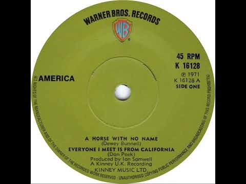 UK New Entry 1971 (225) America - A Horse With No Name