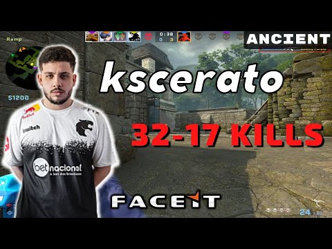CSGO POV kscerato (32-17) Ancient 𝙒𝙞𝙣 (16-13) / Faceit 05.06.2023