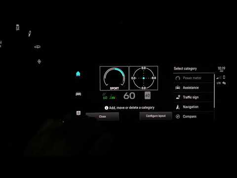 How to Configure and Use the Head-Up Display (HUD) in a Porsche Taycan