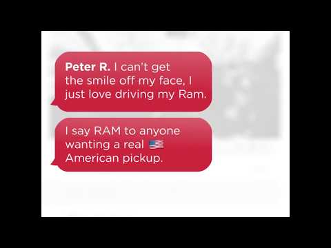 YouTube Video of the Meet Peter's Ram 1500 - He says RAM to anyone wanting a real American pickup truck.