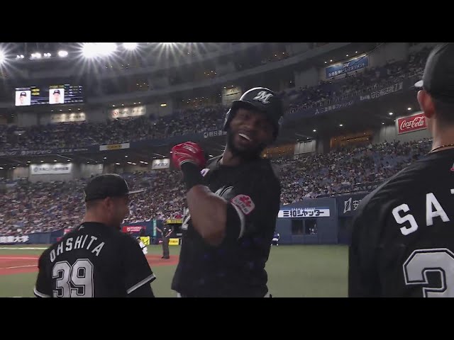 【4回表】打った瞬間の確信弾!! マリーンズ・ポランコ ダメ押しの2ランホームランを放つ!!  2024年9月11日 オリックス・バファローズ 対 千葉ロッテマリーンズ