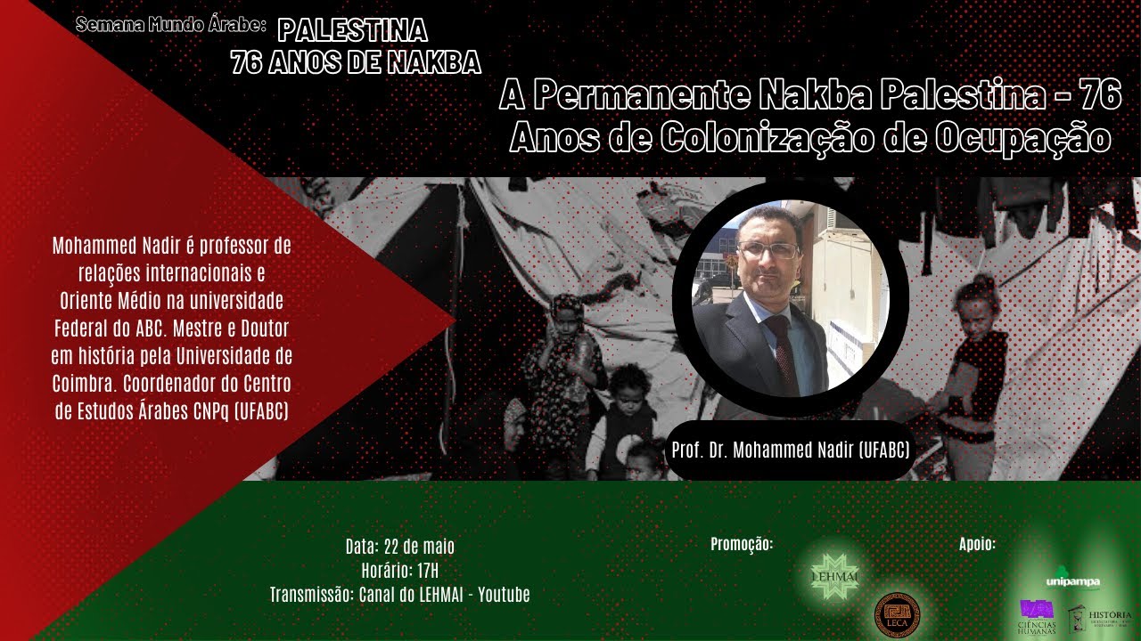Palestina, direito humanitário e relações internacionais - Prof. Dr. Mohammed Nadir