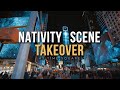 Time Square Billboards Taken Over By Nativity Scene Christmas Surprise