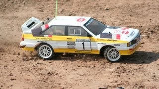 preview picture of video 'Tamiya TL-01 Based Audi Quattro Rallye RC Car with Carisma Audi Quattro Body Shell'