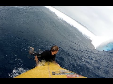 Watch: Monster Cloudbreak Swell from the Paddle Perspective