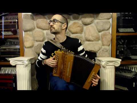 SCANDIAGC - Cherry Wood Scandalli Diatonic Button Accordion GC LMM 21 8 $2999