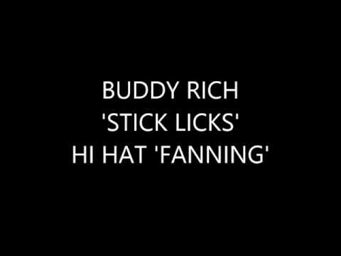 Buddy Rich Licks -  Stick Tricks and Hi Hat fanning