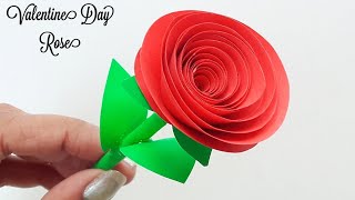 Valentine's Day Rose🌹 For Boyfriend • Valentine day gift ideas 2022 • How to make paper rose at home