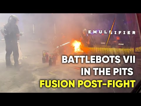 Emulsifier BattleBots VII - In The Pits - Fusion Post Fight