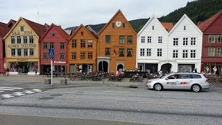 preview picture of video 'Spacer po Bergen Norwegia, Gå rundt Bergen Norge, Walk around Bergen Norway'