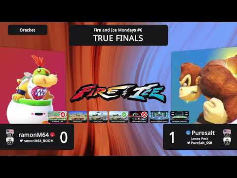 RamonM64 (Bowser Jr) vs Puresalt (Donkey Kong) - Fire and Ice #6 True Finals