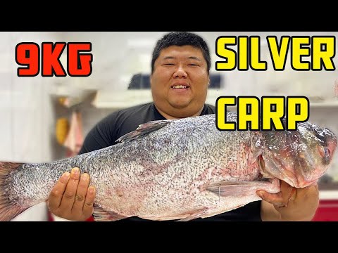 180 to buy a 18 jin silver carp, fat brother stewed silver carp in an iron pot【FatMonkey】